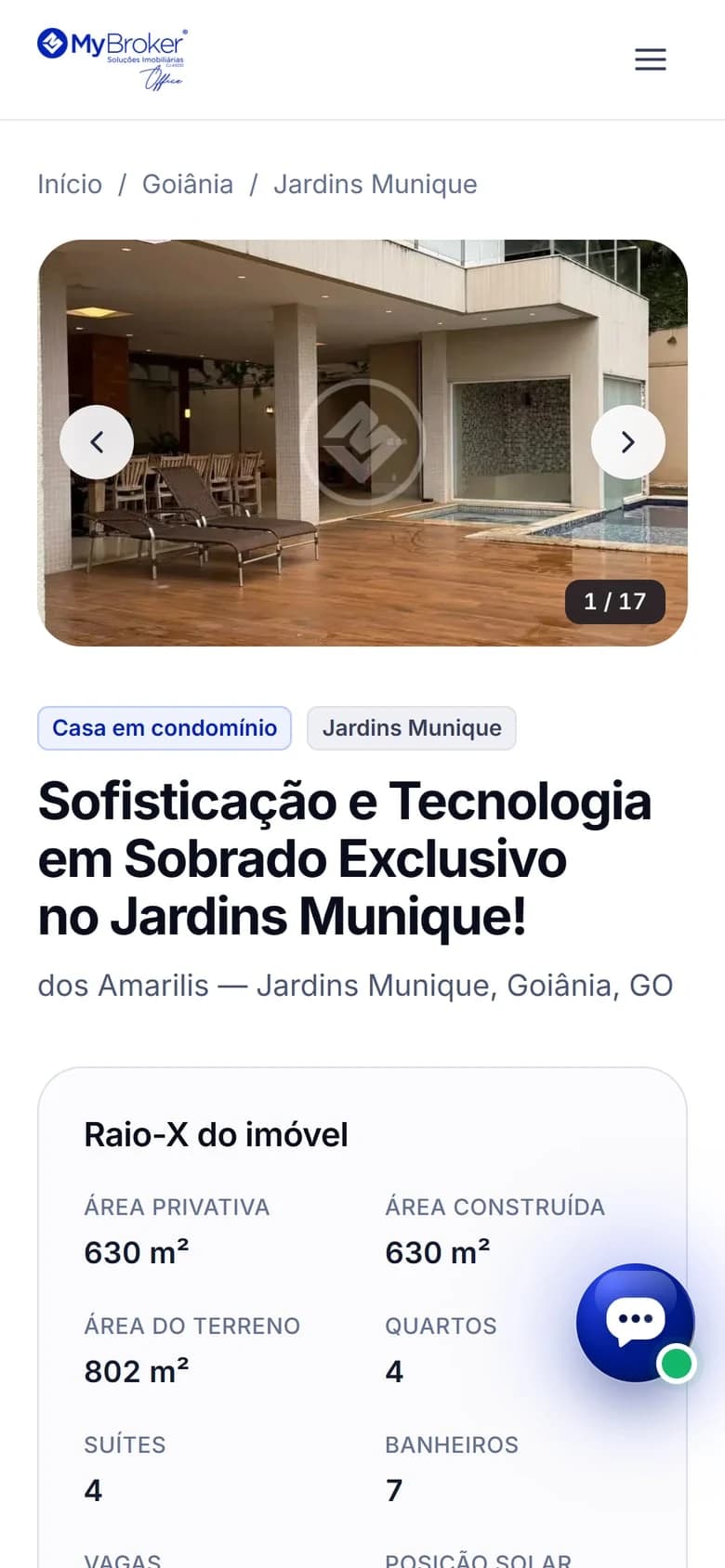 My Broker Office — Property details on mobile
