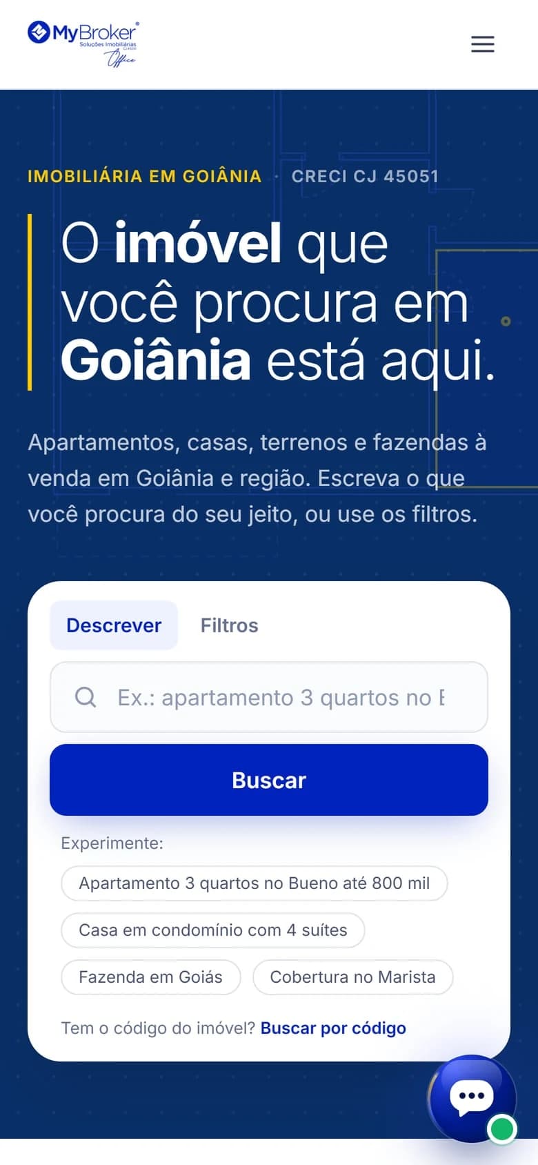 My Broker Office — Homepage on mobile
